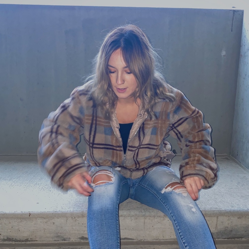 Plaid Fleece Jacket